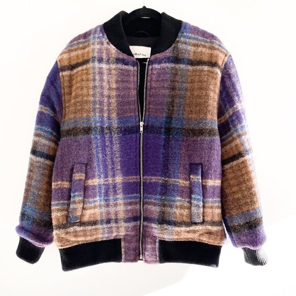 Wilfred Plaid Wool Jacket - Picture 1 of 15